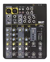 Mesa De Sonido Usb Profesional Skp Vz 6.2 Mixer, 220 V, 6 Canales