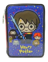 Cartuchera Escolar Canopla Harry Potter 1 Piso Con Utiles 