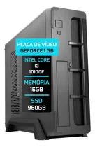 Computador Fácil Slim Intel Core I3 10100f 16gb Ssd 960gb