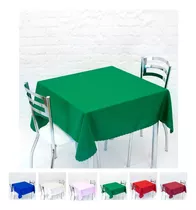 Toalha De Mesa Cozzilar Oxford Liso Quadrada Verde 1.4 M X 1.4 M