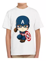 Remera Capitan America Niños