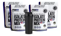 Combo 4x Whey Isolate Protein Isolado Mix 900g + Coq Sabor 2chocolate/2cookies