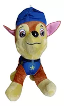 Pelúcia Chase Policial Azul Patrulha Canina Paw Patrol Cachorros Pelúcia Boneco Genérica  Patrulha Canina Coleção Musical Tamanho 26x22