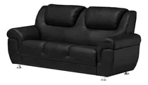 Sofá Sillon 3 Lugares Cuero Ecologico  Living Compramas