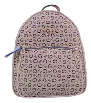 Mochila Guess Original Mg908229 Marrón Grabado Casual Dama