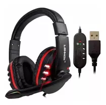 Fone Ouvido Headset Usb Game Pc Microfone Xbox Ps3 Notebook