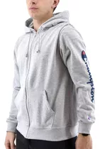 Campera Champion Con Capucha Graphic Gris Chhcogf91h01106