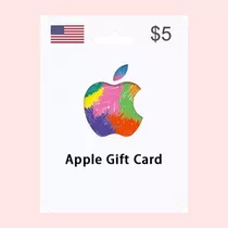 Tarjeta Gift Card Apple 5 Dólares Región Eeuu