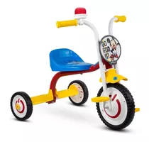 Triciclo Infantil Motoca Para Bebe Mickey Azul Nathor Cor Amarelo/azul