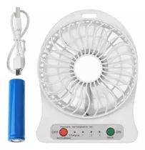 Ventilador Mine Portátil De Mesa A Bateria Usb Recarregável