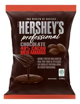 Chocolate Meio Amargo Em Moedas 40% Cacau Professional Hershey's  Pacote 2.01 Kg