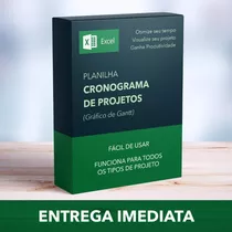 Planilha - Cronograma Do Projeto, Fácil De Usar.