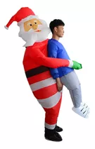 Santa Claus Abraza Ropa Humana, Ropa Inflable De Navidad