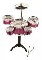 Mini Rock Star Bateria Infantil Brinquedo Prato Tambor