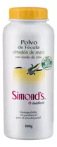 Talco Vegetal Simonds Polvo De Fecula Con Oxido De Zinc 100g