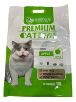 Arena Premium Aglutinante Para Gatos Aroma Manzana - 8 Kilos