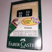 Minas Faber- Castell 0.5mm Hb Tubos=12 Minas - X 3 Tubos