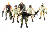 Kit Lote De Bonecos Soldado Policial Guerreiro Militar C2