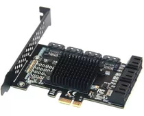 Placa Adaptador 10 Portas Sata 3 6gbps Pci-e X1 X2 X4 X8 X16