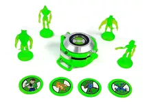 Reloj Ben 10 C/ Luces Y Sonido C/ Lanza Discos Y 4 Aliens