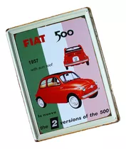 ¬¬ Cartel Letrero / Fiat 500 / Litografía Zp Zp