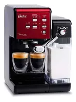 Cafetera Oster Prima Latte De 19 Bares Roja  Y Plateada