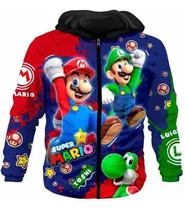 Chaqueta Antifluido De Mario Bros Para Niños 