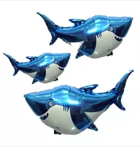 Globo Animales Mini Tiburon 35 Cm - Pack X 10 Un (03119)