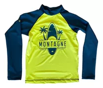 Remera Proteccion Solar Montagne Niños Filtro Uv50 Bay Uv