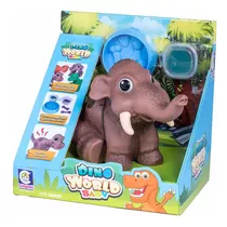 Figura Com Som - Dino World Baby - Mamute - Cotiplás