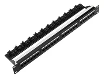 Patch Panel 24 Portas Cat6a Rj45 Utp Rede Lan Certifica Giga