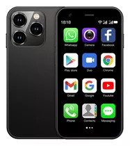 Mini Teléfono Barato Android Xs15 Negro 3.0 Pulgadas