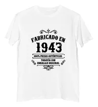 Remera Hombre Fabricado En 1943 Cumpleaños