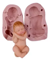 Molde Silicone- Bebê Realista Bipartido 10cm - Baby Noah