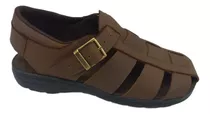 Sandalia Para Hombre En Puro Cuero, Comoda Tipo Comfort 