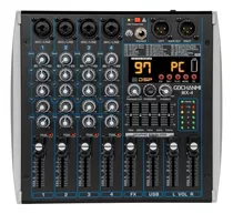 Mezcladora Audio Gc Mx4 Dj Mixer 4 Canale 99 Efectos Dsp Usb