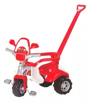 Triciclo Infantil Bombeiro Tico-tico Motoca Motoquinha Alça