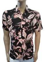 Camisa Hawaiana Celeste De Fibrana Hombre Premium