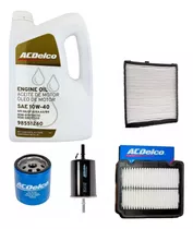 Kit 4 Filtros + Aceite Semi Sintetico Ac Delco Aveo 2011