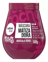 Máscara Matizadora To De Cacho Marsala Roxo Salon Line 500g