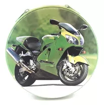 Porta Cd/dvd Motos Kawasaki Verde Estojo 24 Dvd Frete Gratis