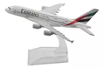 Miniatura Avião Comercial Airbus A380 Emirates Escala 1/400