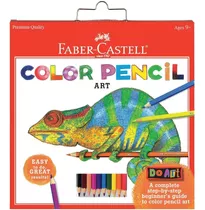 10 Lapices De Colores + Cuaderno De Colorear | Faber-cast...