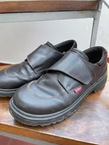 Kickers Zapatos De Cuero - Marrones - Talle 39 - Usados - 