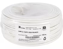 Cable Thw 12 Blanco Iconel 100% Cobre 7 Hilos X 10 Metros