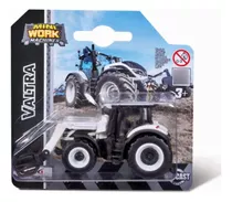 Miniatura Trator Valtra C/ Carregador Die-cast 6,5 Cm Maisto Cor Branco