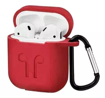 Funda Silicona Premium Para Auriculares AirPods Con Gancho