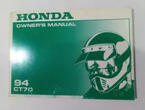 Manual De Usuario Original Honda Ct 70 (dax) Año 1994 