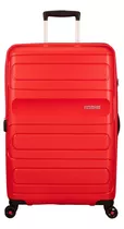 Maleta American Tourister Rígida Sunside Spinner Exp Mediana Color Rojo