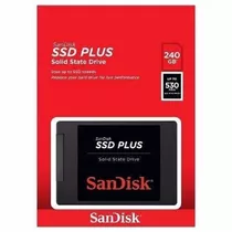 Hd Ssd Sandisk Plus 240 Gb Sata Iii 2.5 Pol. Lacrado 530mb/s